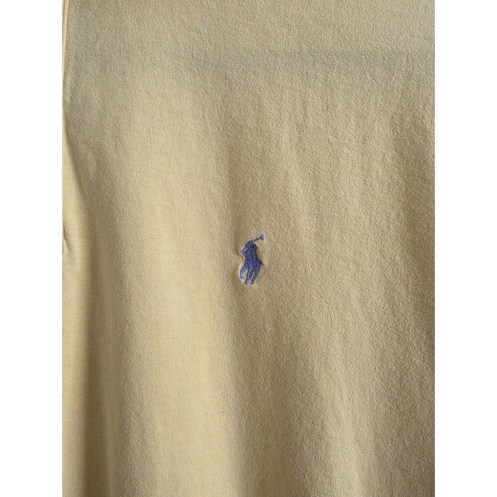 Polo by Ralph Lauren Shirt M Rare Vintage Men Yellow Prep Embroidered Pony - Picture 2 of 5